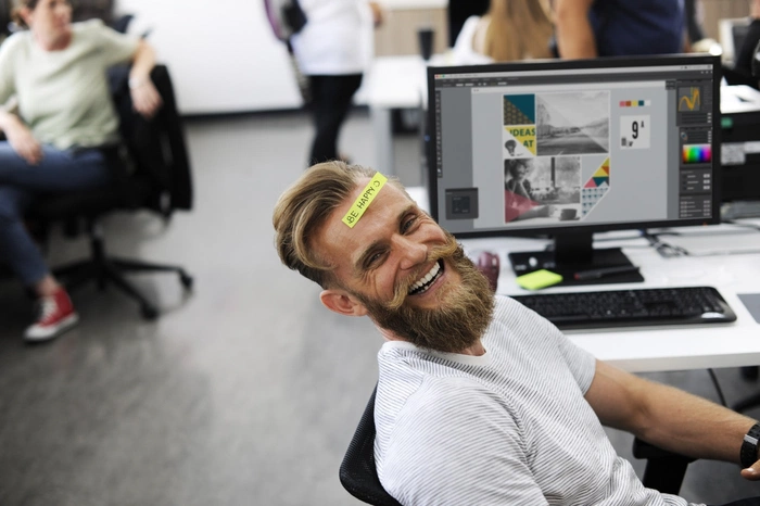 Happy programmer seal